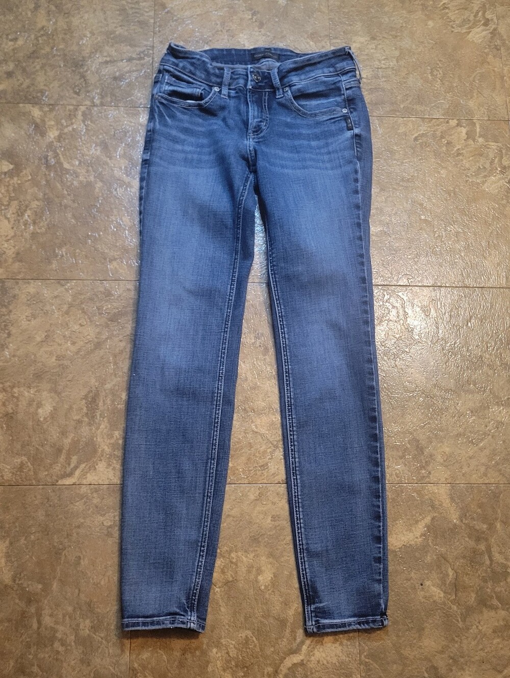 Silver Jeans Britt Skinny Womens 26x29 *26x27.5* Blue Dark Wash Low Rise